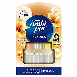 AMBI PUR 3 VOLUTION ΑΡΩΜΑΤΙΚΟ ΧΩΡΟΥ ΗΛΕΚΤΡΙΚΗΣ ΣΥΣΚΕΥΗΣ RICA RICA LENOR ORO E FIORI DI VANIGLIA ΑΝΤΑΛΛΑΚΤΙΚΟ 20ml