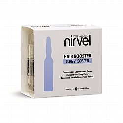 NIRVEL HAIR BOOSTER GREY COVER ΑΜΠΟΥΛΑ ΓΙΑ ΕΝΙΣΧΥΣΗ ΚΑΛΥΨΗΣ ΛΕΥΚΩΝ & ΓΚΡΙΖΩΝ ΜΑΛΛΙΩΝ 5ml 1τεμ.