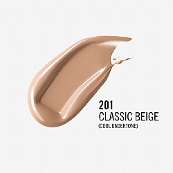 RIMMEL LASTING FINISH 35 HOUR FOUNDATION MAKEUP ΜΑΚΡΑΣ ΔΙΑΡΚΕΙΑΣ ΜΕ ΥΑΛΟΥΡΟΝΙΚΟ ΟΞΥ ΚΑΙ 2% ΝΙΑΣΙΝΑΜΙΔΗ SPF20 Νο 201 CLASSIC BEIGE 30ml