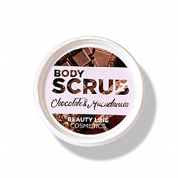 BEAUTY LINE COSMETICS SCRUB ΣΩΜΑΤΟΣ ΜΕ ΑΡΩΜΑ ΣΟΚΟΛΑΤΑ ΜΑΚΑΝΤΑΜΙΑ KAI 89% ΦΥΣΙΚΑ ΣΥΣΤΑΤΙΚΑ 250ml