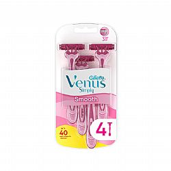 GILLETTE VENUS 3 ΞΥΡΑΦΑΚΙΑ ΜΙΑΣ ΧΡΗΣΗΣ SIMPLY 4τεμ.