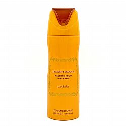 LATTAFA ΑΠΟΣΜΗΤΙΚΟ SPRAY DECADENT DELIGHTS PASSION FRUIT MACAROM UNISEX 200ml