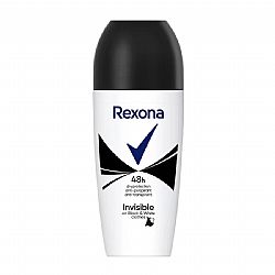 REXONA ΑΠΟΣΜΗΤΙΚΟ ROLL-ON INVISIBLE BLACK & WHITE 0% ALCOHOL ANTI-PERSPIRANT 50ml