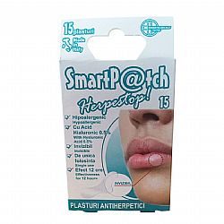 SMARTPATCH HERPESTOP ΑΥΤΟΚΟΛΛΗΤΑ ΕΠΙΘΕΜΑΤΑ ΓΙΑ ΤΟΝ ΕΠΙΧΕΙΛΙΟ ΕΡΠΗΤΑ 14mm 15τεμ.