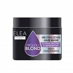 ELEA PROFESSIONAL PROUDLY BLOND NEUTRALIZING VIOLET COOL PIGMENTS HAIR MASK ΜΑΣΚΑ ΕΞΟΥΔΕΤΕΡΩΣΗΣ ΚΙΤΡΙΝΩΝ ΤΟΝΩΝ ΓΙΑ ΞΑΝΘΑ, ΝΤΕΚΑΠΑΡΙΣΜΕΝΑ ΚΑΙ ΜΕ ΑΝΤΑΥΓΙEΣ ΜΑΛΛΙΑ 300ml