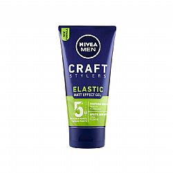 NIVEA MEN CRAFT STYLERS ELASTIC MATT EFFECT GEL ΑΝΔΡΙΚΟ ΤΖΕΛ ΜΑΛΛΙΩΝ ΓΙΑ ΠΟΛΥ ΔΥΝΑΤΟ ΚΡΑΤΗΜΑ Νο 5 ΜΕ ΜΑΤ ΑΠΟΤΕΛΕΣΜΑ ΜΕ ΒΙΤΑΜΙΝΗ Ε ΧΩΡΙΣ ΟΙΝΟΠΝΕΥΜΑ 150ml