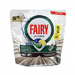 FAIRY PLATINUM ΑΠΟΡΡΥΠΑΝΤΙΚΟ ΠΛΥΝΤΗΡΙΟΥ ΠΙΑΤΩΝ ΤΑΜΠΛΕΤΕΣ ΛΕΜΟΝΙ 15τεμ.