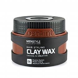 OSTWINT MENSTYLE HAIR STYLING CLAY WAX 06 ΚΕΡΙ ΜΑΛΛΙΩΝ ΓΙΑ ΜΑΤ ΑΠΟΤΕΛΕΣΜΑ ΚΑΙ ΔΥΝΑΤΟ ΚΡΑΤΗΜΑ 150ml
