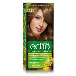 FARCOM ECHO ΒΑΦΗ ΜΑΛΛΙΩΝ No6.78 ΞΑΝΘΟ ΣΚΟΥΡΟ ΚΑΚΑΟ 60ml