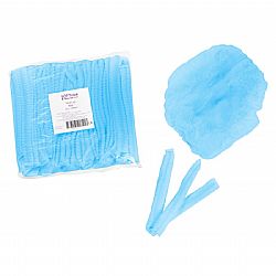 SOFT CARE ΣΚΟΥΦΙΕΣ NON WOVEN ΑΚΟΡΝΤΕΟΝ ΜΕ ΛΑΣΤΙΧΟ ΜΠΛΕ 100τεμ.