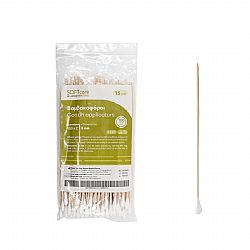 SOFT CARE ΒΑΜΒΑΚΟΦΟΡΟΙ ΞΥΛΙΝΟ ΣΤΕΛΕΧΟΣ 15cm 100τεμ