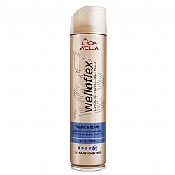 WELLAFLEX ΛΑΚ ΜΑΛΛΙΩΝ VOLUME & REPAIR ULTRA STRONG 250ml