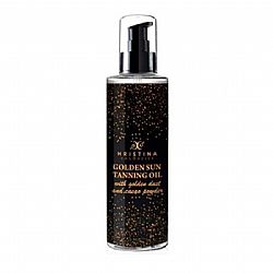 HRISTINA COSMETICS GOLDEN SUN TANNING OIL ΦΥΣΙΚΟ ΛΑΔΙ ΜΑΥΡΙΣΜΑΤΟΣ ΜΕ ΧΡΥΣΗ ΛΑΜΨΗ 200ml