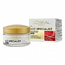OREAL PARIS AGE SPECIALIST 45+ ANTI-WRINKLE NIGHT CREAM ΑΝΤΙΡΥΤΙΔΙΚΗ ΚΡΕΜΑ ΝΥΚΤΟΣ ΓΙΑ ΣΥΣΦΙΞΗ & ΕΠΑΝΟΡΘΩΣΗ ΠΕΡΙΓΡΑΜΜΑΤΟΣ 50ml