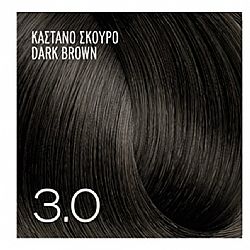 FARCOM EXPERTIA PROFESSIONAL ΒΑΦΗ ΜΑΛΛΙΩΝ No 3.0 ΚΑΣΤΑΝΟ ΣΚΟΥΡΟ 100ml