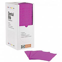 SOFT CARE ΟΔΟΝΤΙΑΤΡΙΚΗ ΠΕΤΣΕΤΑ ΦΟΥΞΙΑ - 2ply ΧΑΡΤΙ + 1ply ΠΛΑΣΤΙΚΟ 33cm x 45cm 500τεμ.