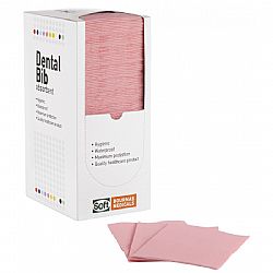 SOFT CARE ΟΔΟΝΤΙΑΤΡΙΚΗ ΠΕΤΣΕΤΑ ΡΟΖ - 1ply ΧΑΡΤΙ + 1ply ΠΛΑΣΤΙΚΟ  33cm x 45cm  125τεμ.