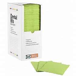 SOFT CARE ΟΔΟΝΤΙΑΤΡΙΚΗ ΠΕΤΣΕΤΑ ΛΑΧΑΝΙ - 1ply ΧΑΡΤΙ + 1ply ΠΛΑΣΤΙΚΟ  33cm x 45cm  500τεμ.