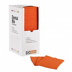SOFT CARE ΟΔΟΝΤΙΑΤΡΙΚΗ ΠΕΤΣΕΤΑ ΠΟΡΤΟΚΑΛΙ - 1ply ΧΑΡΤΙ + 1ply ΠΛΑΣΤΙΚΟ  33cm x 45cm  500τεμ.