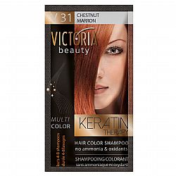 VICTORIA BEAUTY KERATIN THERAPY HAIR COLOR SHAMPOO V31 BROWN 40ml