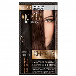 VICTORIA BEAUTY KERATIN THERAPY HAIR COLOR SHAMPOO V20 CHOCOLATE 40ml