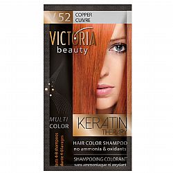 VICTORIA BEAUTY KERATIN THERAPY HAIR COLOR SHAMPOO V52 COPPER 40ml