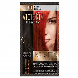 VICTORIA BEAUTY KERATIN THERAPY HAIR COLOR SHAMPOO V49 RUBY 40ml