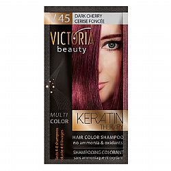 VICTORIA BEAUTY KERATIN THERAPY HAIR COLOR SHAMPOO V45 DARK CHERRY 40ml