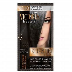 VICTORIA BEAUTY KERATIN THERAPY HAIR COLOR SHAMPOO V10 BLACK 40ml
