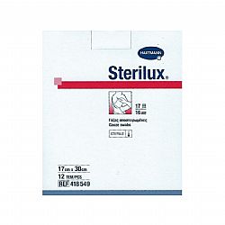 STERILUX ES ΓΑΖΑ ΑΠΟΣΤΕΙΡΩΜΕΝΗ ΦΑΡΜΑΚΕΙΟΥ 17 ΚΛΩΣΤΩΝ 16πλή 17x28cm 12τεμ.
