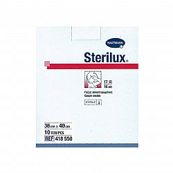STERILUX ES ΓΑΖΑ ΑΠΟΣΤΕΙΡΩΜΕΝΗ ΦΑΡΜΑΚΕΙΟΥ 17 ΚΛΩΣΤΩΝ 16πλή 36x38cm 10τεμ.