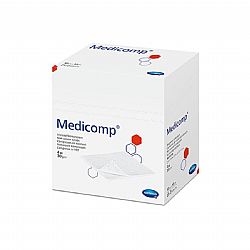 MEDICOMP DRAIN ΑΠΟΣΤΕΙΡΩΜΕΝΗ ΓΑΖΑ ΤΡΑΧΕΙΟΤΟΜΙΑΣ 6πλη 7,5x7,5cm 25x2τεμ.