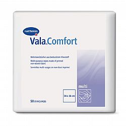 VALA COMFORT MULTI ΠΑΝΑΚΙΑ ΚΑΘΑΡΙΣΜΟΥ ΜΙΑΣ ΧΡΗΣΗΣ 34x38cm 50τεμ.