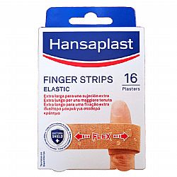 HANSAPLAST FINGER STRIPS ELASTIC ΑΥΤΟΚΟΛΛΗΤΑ ΕΠΙΘΕΜΑΤΑ ΓΙΑ ΤΑ ΔΑΧΤΥΛΑ 16τεμ.