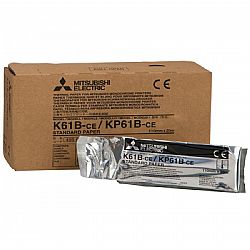 Mitsubishi K-61B Print media for A6 B/W video printer P-90 P-91 110cm x 21m 4τεμ
