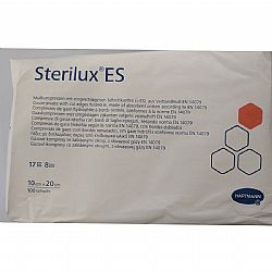 Sterilux ES μη αποστεριωμένη γάζα 17 κλωστών 8πλή  10x20cm 100τεμ.