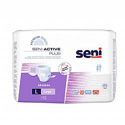 SENI ACTIVE PLUS ΠΑΝΑ ΒΡΑΚΑΚΙ ΑΚΡΑΤΕΙΑΣ LARGE 100cm x 135cm - 8x10τμχ