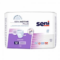 SENI ACTIVE PLUS ΠΑΝΑ ΒΡΑΚΑΚΙ ΑΚΡΑΤΕΙΑΣ MEDIUM 80cm x 110cm - 8x10τμχ