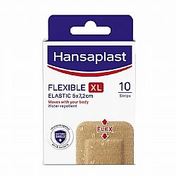 HANSAPLAST ΑΔΙΑΒΡΟΧΑ ΑΥΤΟΚΟΛΛΗΤΑ ΕΠΙΘΕΜΑΤΑ FLEXIBLE XL ELASTIC 7,2x5cm 10τεμ