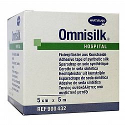 Omnisilk ταινίες στερέωσης από λευκό συνθετικό μετάξι 5cmx5m 