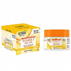 VICTORIA BEAUTY VITAMIN C AGE PRO ΑΝΤΙΓΗΡΑΝΤΙΚΗ ΚΡΕΜΑ ΗΜΕΡΑΣ ΓΙΑ ΛΑΜΨΗ ΜΕ SPF20 & VITAMIN C ΑΠΟ ΟΡΓΑΝΙΚΟ ΠΟΡΤΟΚΑΛΙ 50ml