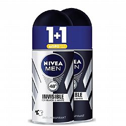 NIVEA MEN INVISIBLE FOR BLACK & WHITE ΑΠΟΣΜΗΤΙΚΟ 48H 2 X 50ml