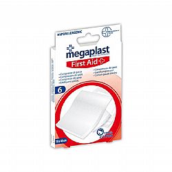 MEGAPLAST FIRST AID ΕΠΙΘΕΜΑΤΑ ΓΑΖΑΣ 18x40cm 6τεμ
