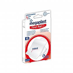 MEGAPLAST FIRST AID ΕΠΙΘΕΜΑΤΑ ΓΑΖΑΣ 20x20cm 10τεμ