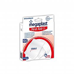 MEGAPLAST FIRST AID ΕΠΙΘΕΜΑΤΑ ΓΑΖΑΣ 10x10cm 100τεμ