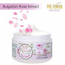 VICTORIA BEAUTY ROSES AND HYALURON ΓΙΑ ΛΑΜΨΗ, ΘΡΕΨΗ ΚΑΙ ΑΝΑΖΩΟΓΟΝΗΣΗ ΚΡΕΜΑ ΠΡΟΣΩΠΟΥ ΜΕ ΡΟΔΕΛΑΙΟ ΚΑΙ ΥΑΛΟΥΡΟΝΙΚΟ ΟΞΥ 50ml