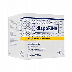 ZARYS DISPOFINE 20G 0.9mm x 40mm (ΚΙΤΡΙΝΟ) 100τεμ.