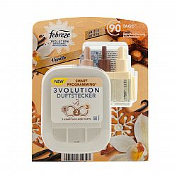 FEBREZE 3VOLUTION AIR FRESHENER DIFFUSER + 3 REFILLS VANILLA AND COOKIES 20ml