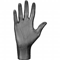 SOFT CARE VELVET VINYL GLOVES POWDER FREE BLACK 10x100pcs