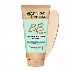 GARNIER BB CREAM HYALURONIC ALL-in-1 LIGHT ΕΝΥΔΑΤΙΚΗ ΚΡΕΜΑ ΜΕ ΧΡΩΜΑ ΓΙΑ ΜΕΙΚΤΗ & ΛΙΠΑΡΗ ΕΠΙΔΕΡΜΙΔΑ ΜΕ SPF25 50ml